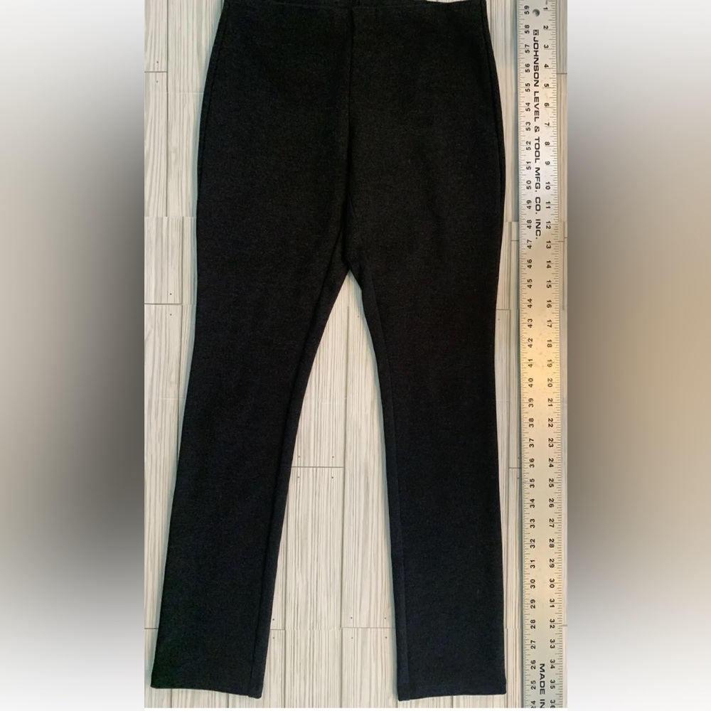 Eileen Fisher Slim Fit Ponte Knit Stretch Pants Charcoal Gray Size  PP/PTP